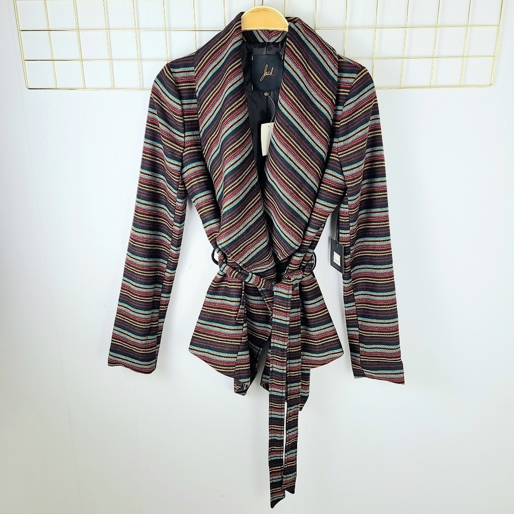 NWT Jack BB Dakota Aztec Southwestern Shawl Wrap Coat